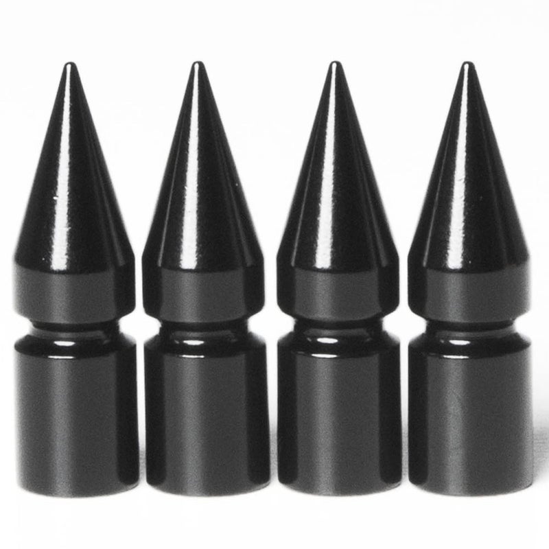 Circuit Performance VC6 Series Black Aluminum Valve Stem Caps (Set of 4) - Image 1